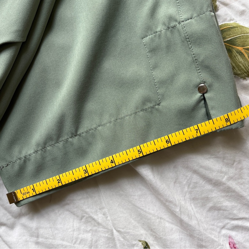 Coral Bay Energy Aloe Green Pull-On Capri Pants Women's 1X Stretch Waist - Picture 9 of 16